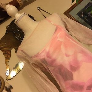 Candice Candice LA sheer top over attached tank